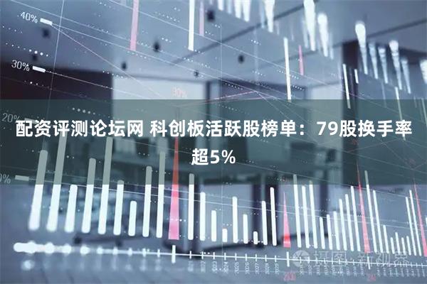 配资评测论坛网 科创板活跃股榜单：79股换手率超5%